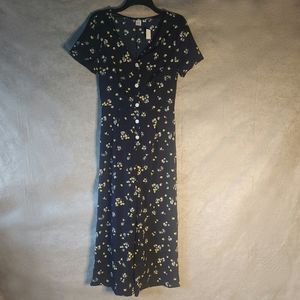 Gap Floral Print Jumpsuit V-Neckline